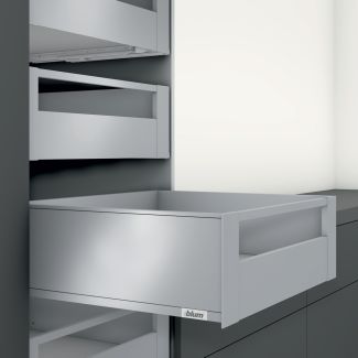 фото внутренний legrabox pure c,высокий, панель с релингом, 550 мм, серый орион