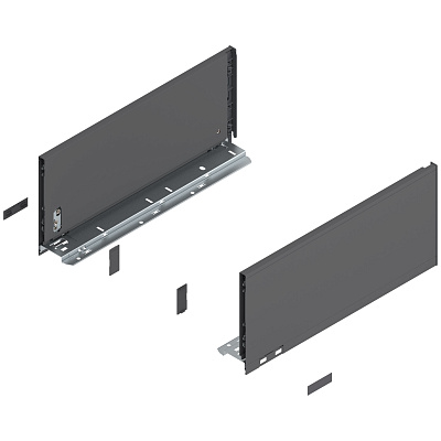 фото legrabox царга c, 400 мм, орион серый, l+r+ заглушки, инструкция
