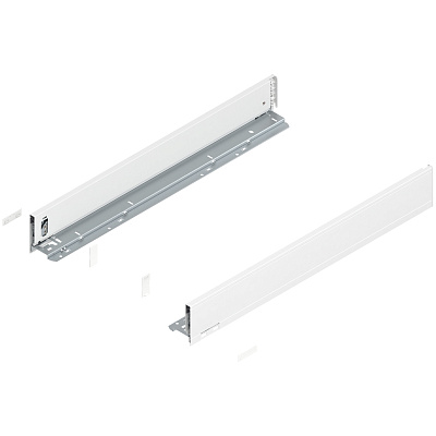 фото legrabox царга m, 650 мм, белый шелк, l+r+ заглушки, инструкция