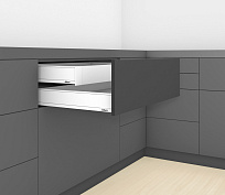 legrabox pure m, стандартный внутренний, 400 мм, белый шелк