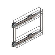 vs sub wiro бутылочница rack 15 серебро без направляющих, крепление слева