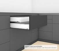 legrabox pure m, стандартный внутренний, 450 мм, белый шелк