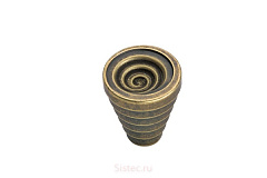 gw19-g0035 gamet. ручка-кнопка sorriso, античная бронза, d 21 мм