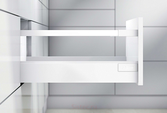 фото tandembox antaro с 1-м релингом, высота d, 450 мм, белый шелк