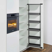 kesseböhmer тандем ii 600 мм, h 1700, арена пьюр, 5 полок, цвет антрацит, цвет дна антрацит (2976619846)
