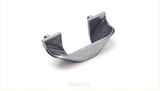 фото 11.4073.58 metakor. ручка-скоба fold, черная  сталь, 48/70 мм (распродажа)