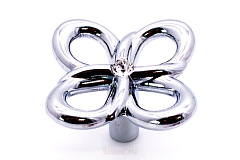 gr48-g0004-sw gamet ручка-кнопка viola cristal, хром, с крист. сваровски