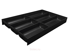 ambia-line. лотки, номинальная длина 500 мм, ширина 300 мм, сталь, терра-черный