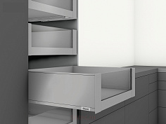 legrabox pure c, высокий внутренний, панель с низкой/высокой вставкой, 350 мм, орион серый
