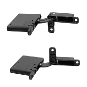 петли d hinge 2шт. скрытые 3d-регулир., 7-20 кг, левая/правая + заглушки, черные (0017649)