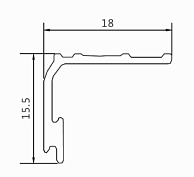 нижний ходовой профиль dtc track-pro cf l=6м (гармошка) (0021591)