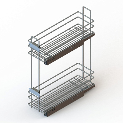 бутылочница 200 мм правая с направляющими blum + tip-on