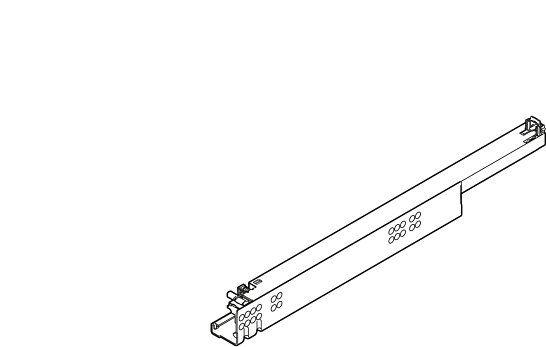направляющая tandem plus blumotion 460 мм, правая (юмм, vibo)