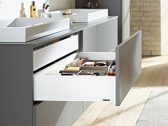 legrabox pure k, стандартный, 450 мм, белый шелк