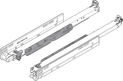 комплект направляющих blum movento tip-on blumotion полное выдвижение, 60 кг, 750 мм