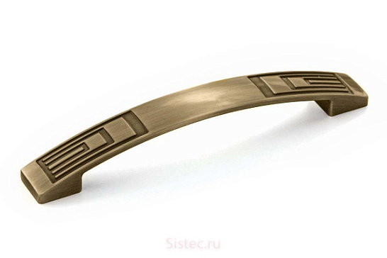 фото ur27-0128-gab02 gamet.ручка-скоба,античн.золото,128мм