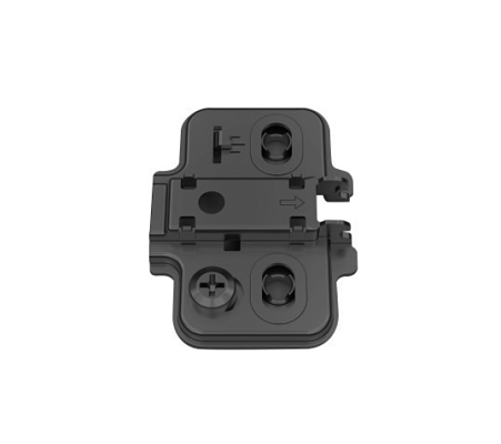 фото монтажная планка h=0 dtc stylish anyway snap-on с евровинтами 3d (82t02tq) черная (a08) (0024049)