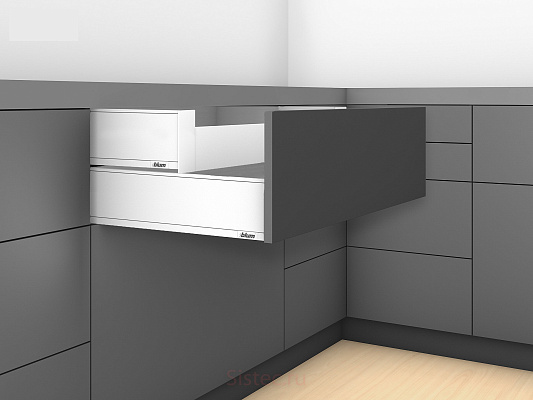 фото внутренний legrabox pure к,стандартный., 550 мм, белый шелк