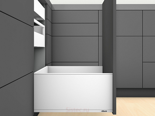 фото legrabox pure f 70 кг, высокий,650 мм, белый шёлк