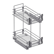 бутылочница 300 мм с направляющими blum tandem, хром (гальваника) (1471)