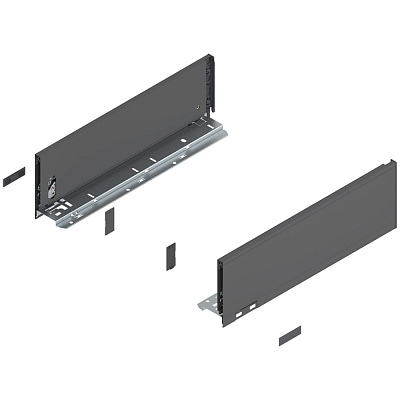 фото legrabox царга k, 400 мм, орион серый, l+r+ заглушки, инструкция