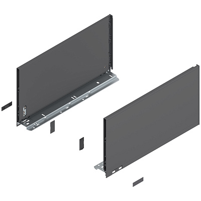 фото legrabox царга f, 450 мм, орион серый, l+r+ заглушки, инструкция