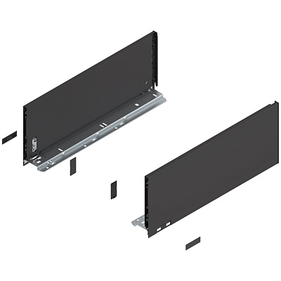 фото legrabox царга c,450мм,терра-черный,l+r+загл