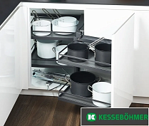 kesseböhmer волшебный угол 450 - 600 мм комплект, правый, арена стиль, цвет антрацит (2604089846)