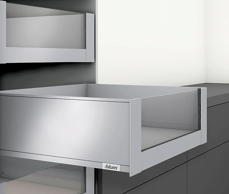 фото legrabox pure c, высокий внутренний, панель с низкой/высокой вставкой, 400 мм, терра-черный