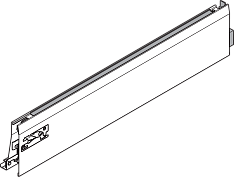 tandembox intivo со вставкой и boxcover, высота d, 450 мм, белый шелк