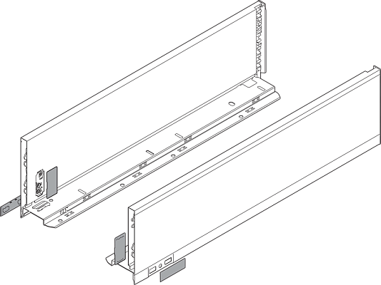 фото legrabox царга k,450мм,белый шелк,l+r+загл