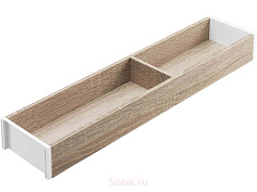 ambia-line. лотки, номинальная длина 450 мм, ширина 100 мм, дуб бардолино/белый шелк