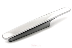 uu07-0096-g0004-p41 gamet. ручка cameleon (с  углублением), белый/хром, 96 мм
