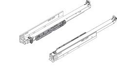 комплект направляющих blum movento tip-on blumotion полное выдвижение, 60 кг, 650 мм