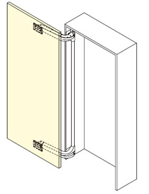 фото lin-x1000 monoflat-wt боковая сис-ма откр. до 90 кг,шф= 750-1100мм, белый(+нужна штанга 250-034-706)