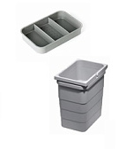 пластиковое ведро ninka 5.5 л. с крышкой для мелочей (вхшхг 220х230х153)
