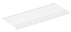 полка сетчатая 400х3000х42, белый (303)