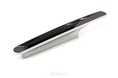 uu07-0096-g0004-p31 gamet. ручка cameleon (с  углублением), черный/хром, 96 мм
