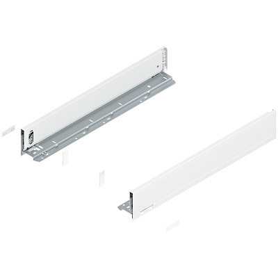 фото legrabox царга m, 550 мм, белый шелк, l+r + заглушки, инструкция
