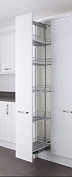 kesseböhmer диспенса 90°, 450 мм пв комплект, h1900 - 2300 мм, 6 полок, арена классик, цвет хром, (2600780005)
