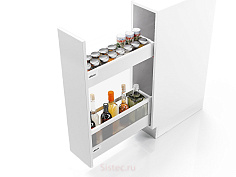 бутылочница 200, 450, 2 х tandembox antaro, m + вставка, d, белый шелк