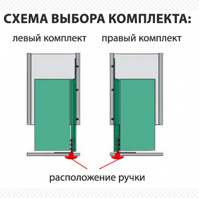 фото комплект установочный 90° 630 мм, комфорт ii, левый, цвет титан, (2607560102)