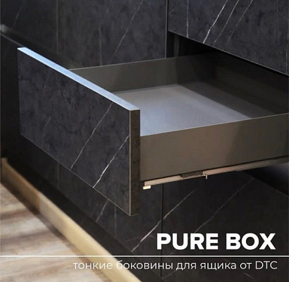 фото боковины 500 мм h= 84 dtc pure box, темно-серый (0019088)
