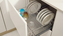 выдвижная сушка в базу 600 мм, алюминиевый поддон, без креплений к фасаду