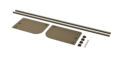 kesseböhmer подставка для обуви, конеро w 1020 мм, размер 973x211x142 мм, 2 штанги + боковые стенки правая и левая + крепеж, цвет шампань (2395859853)