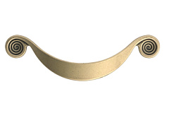 ur19-0128-g0035 gamet. ручка-скоба sorriso, античная бронза, 128 мм