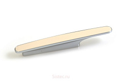 uu06-0096-g0004-p42 gamet. ручка cameleon (ровная), слоновая кость/хром, 96 мм