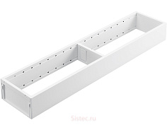 ambia-line. рамки, номинальная длина 450 мм, ширина 100 мм, сталь, белый шелк