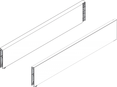 боковина boxcap, 450 мм, белый шелк, l+r