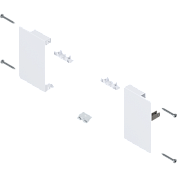 крепление передней панели merivobox, m, белый шелк,l+r